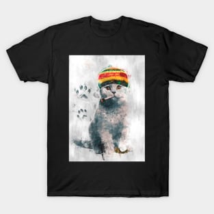 Rasta cat sketch T-Shirt